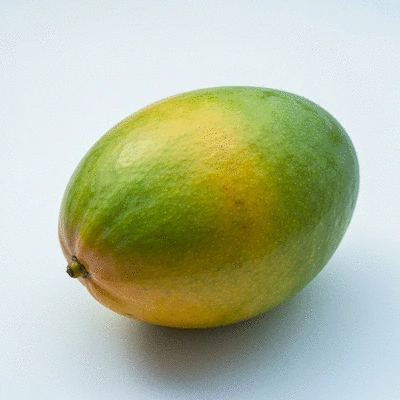 Close-up of fresh African Mango fruit on a clean background