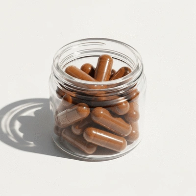 African Mango Seed Extract capsules on a clean white background